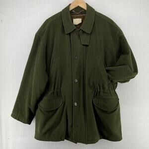 DAVIDE CENCI Jacket XL Tiroler Loden Wool Alpaca Fleece Lined Green Italy VTG